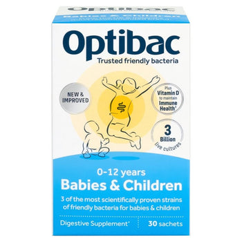 Optibac Probiotici Neonati e Bambini 30 Bustine 30 per confezione