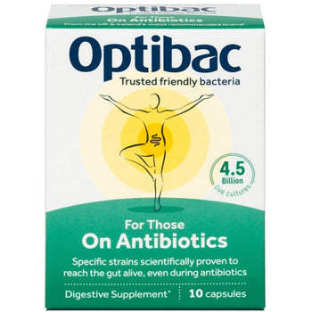 Probiotici Optibac per chi assume antibiotici 10 capsule
