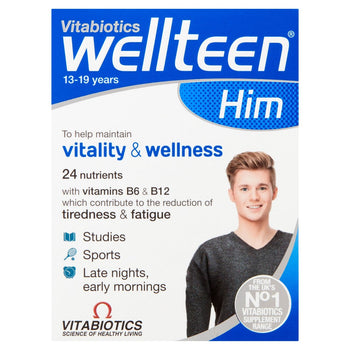 Vitabiotics Wellteen Him Vitality & Wellness Tablets 30 per pack