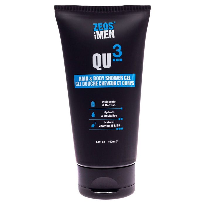 Zeos für Männer Qu3 Haare & Körperdusche 150 ml