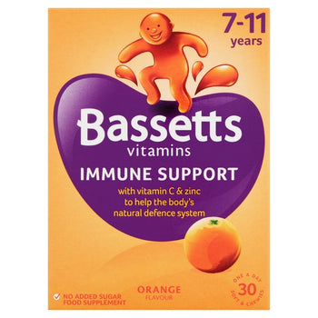 Bassetts Immune Support Vitamins, Orange 7-11yrs 30 per pack