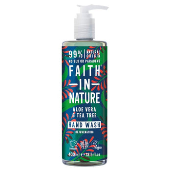 Faith in Nature Detergente per le mani con aloe vera e melaleuca 400 ml