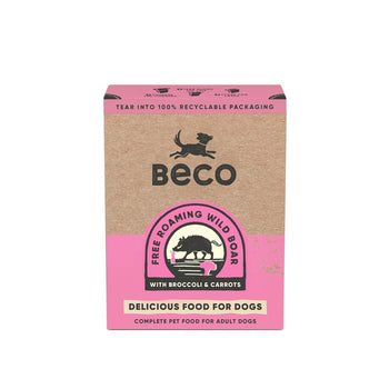 Beco Pets Adult Cibo umido per cani senza cereali con cinghiale e pollo ruspante 375 g