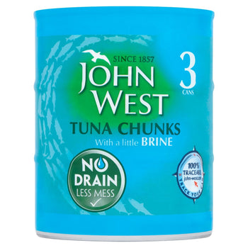John West Tonno a Bocconcini con Un Po' di Salamoia Senza Sgocciolamento 3 x 110g