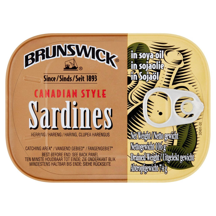 Brunswick Sardines en aceite de soja 106G