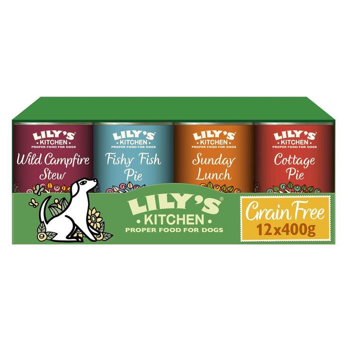Lily's Kitchen Ricette senza cereali per cani Confezione multipla da 12 x 400 g