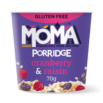 Moma Porridge di mirtilli rossi e uvetta 70g