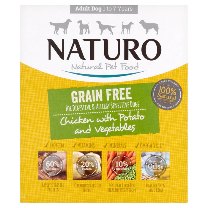 Pollo y papa sin grano Naturo 400g